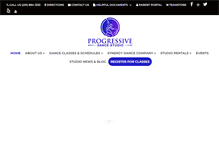 Tablet Screenshot of progressivedancestudio.com
